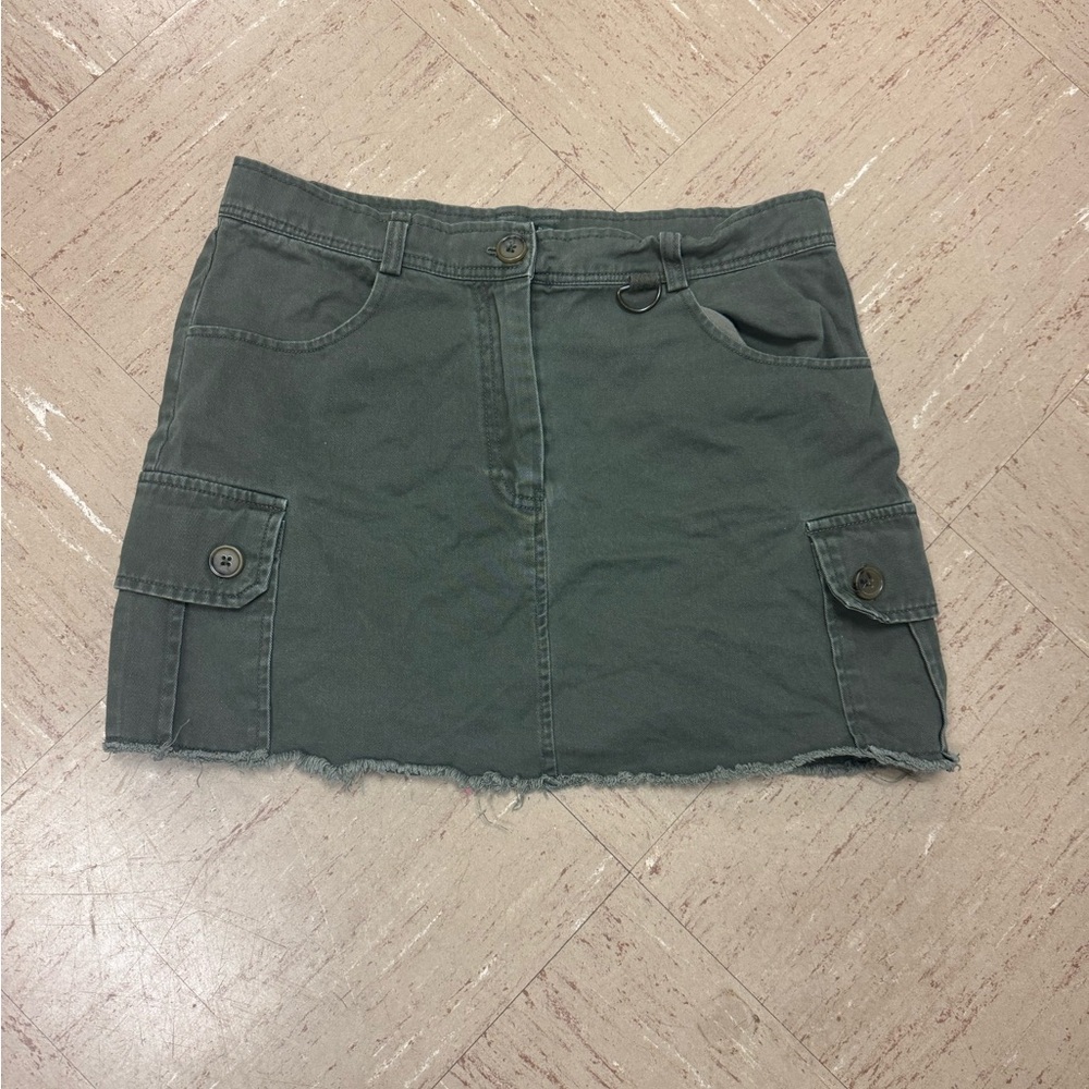 Wild Fable Olive Green Cargo Skirt